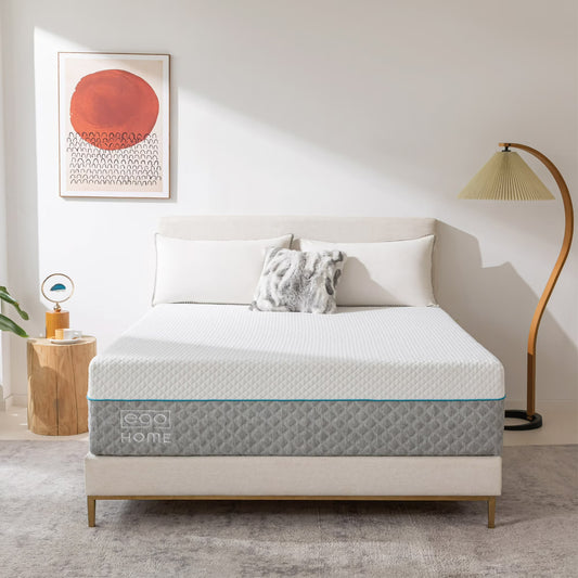 EGOHOME 14 inch Cal King Size Mattress in a Box, Gel Memory Foam Mattress, Medium