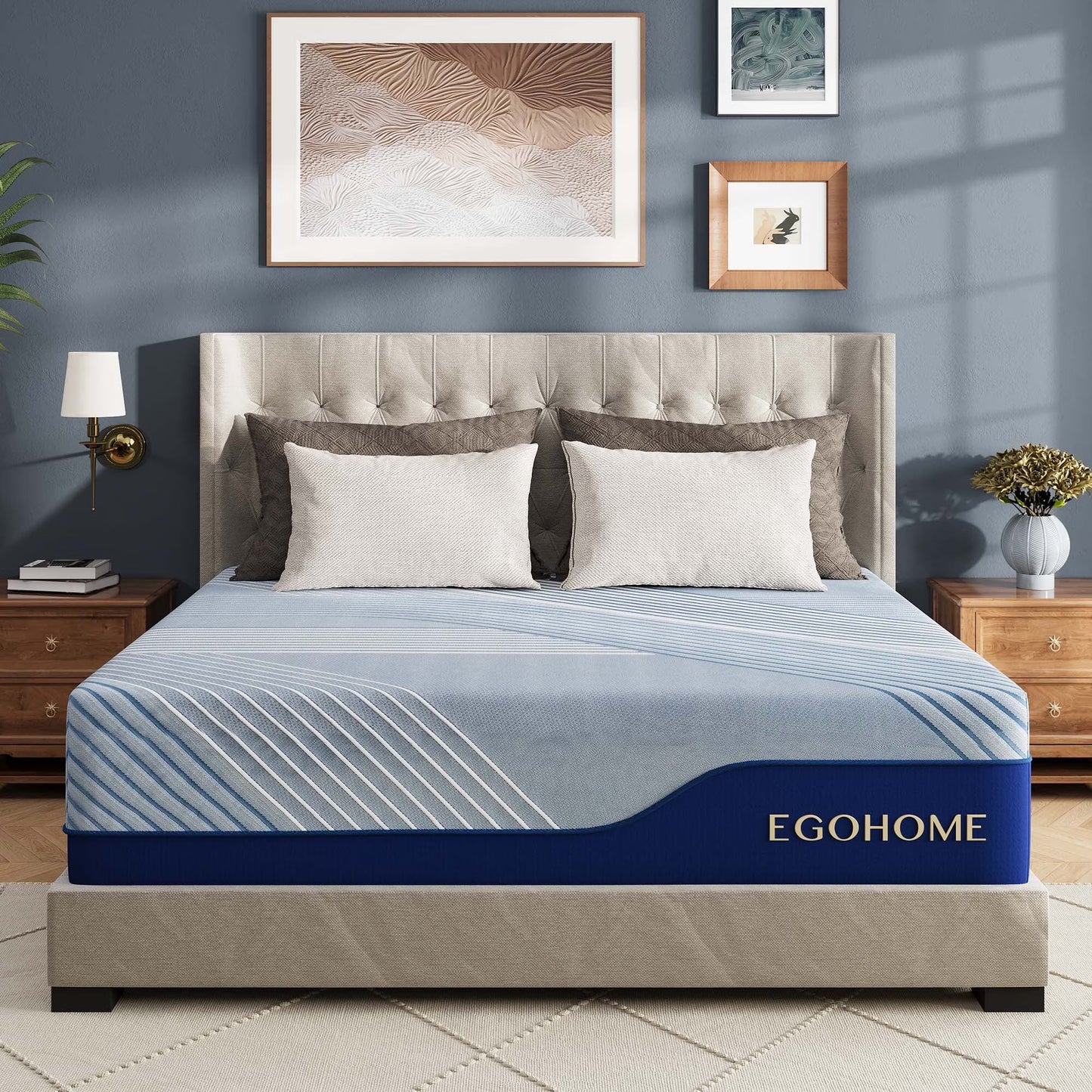 EGOHOME Elysian 14 inch Mattress, Twin XL Size Memory Foam Mattress