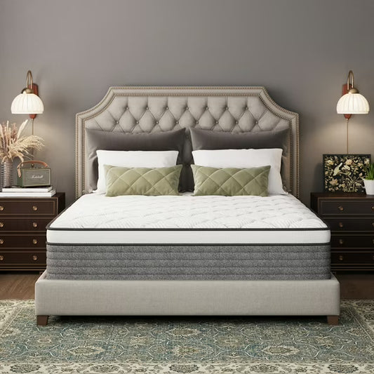 MLILY Value Hybrid 12-inch Mattress Gray-Full Size