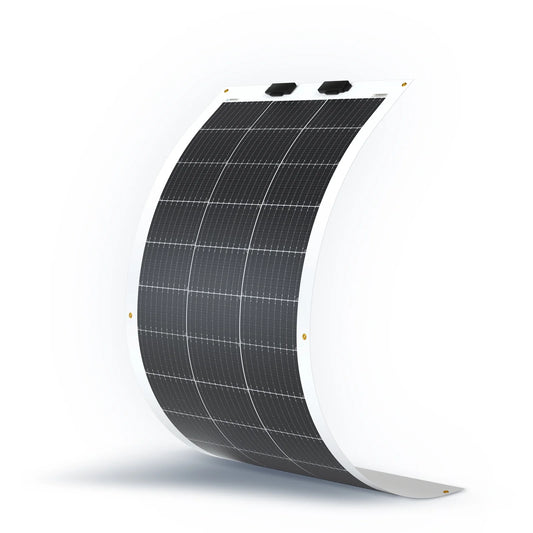 Renogy Semi-Flexible Solar Panel 100W 12V, 240° Bendable Solar Panel, IP67 Weatherproof, Monocrystalline, Ultra Lightweight, 5.3lb
