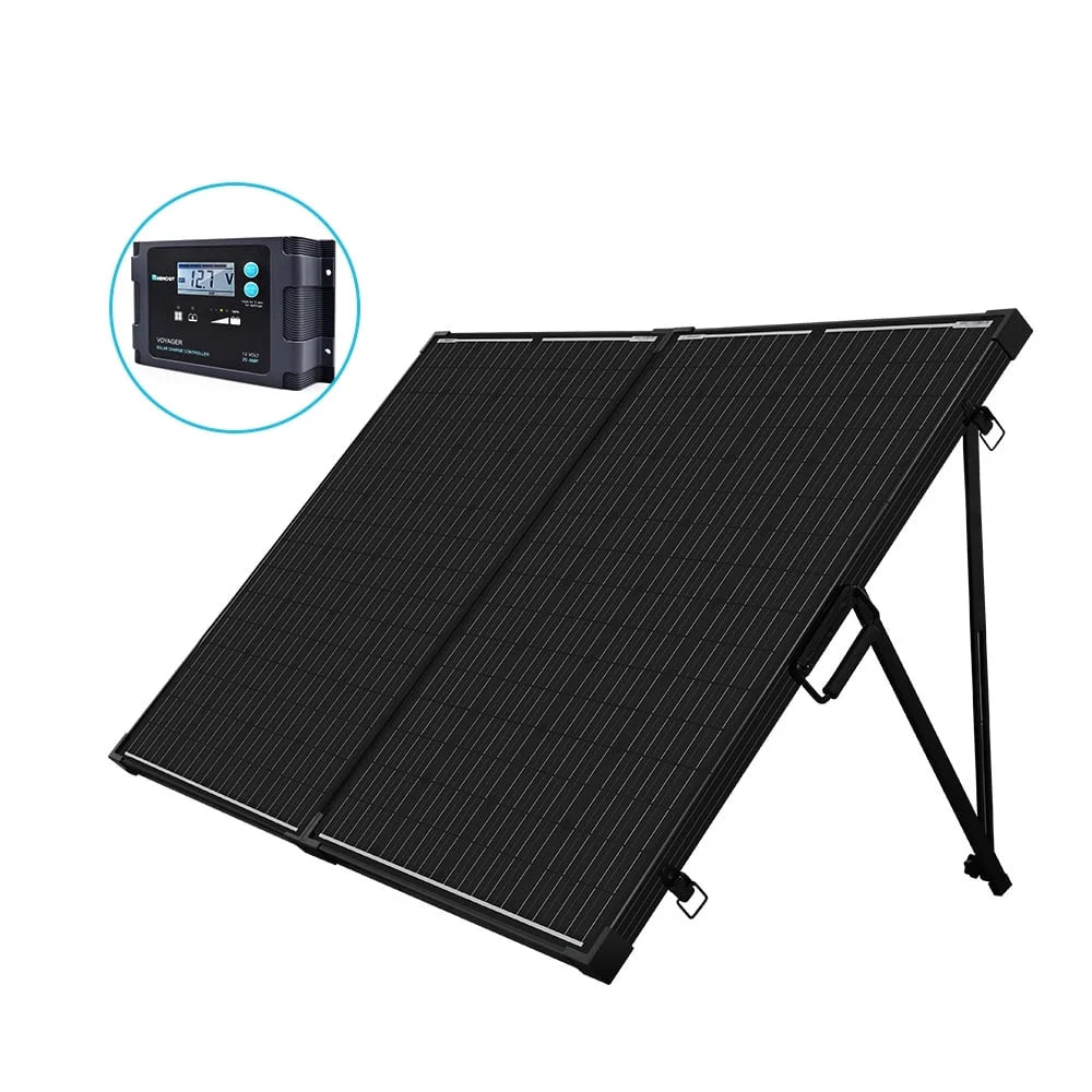 Renogy 200W Monocrystalline Portable Solar Panel Suitcase with 20A Charger Controller