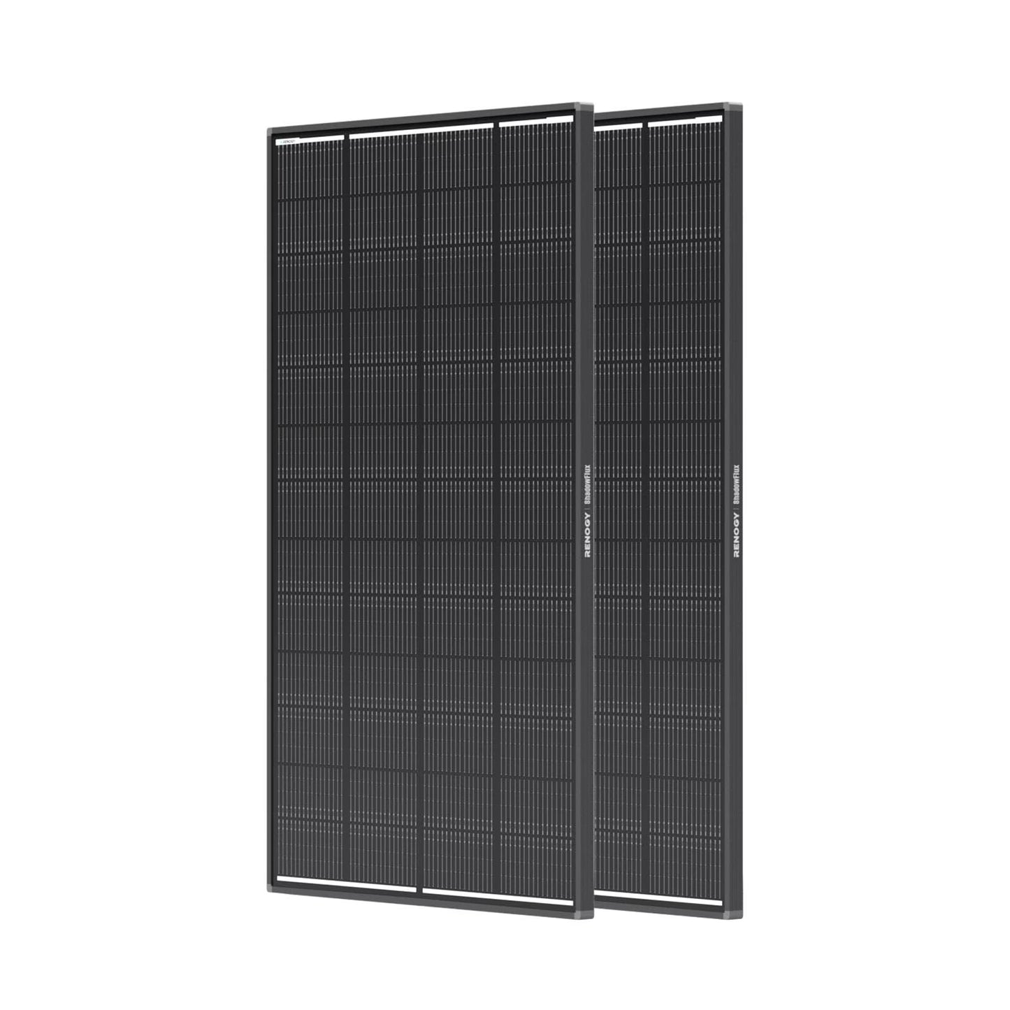 Renogy 2Pack 200W 12V Anti-Shading Solar Panel ShadowFlux, 16BB N-Type, 25% High-Efficiency & Anti-Shading, IP67 Waterproof, Lightweight for RV/Pickup/SUV Charging