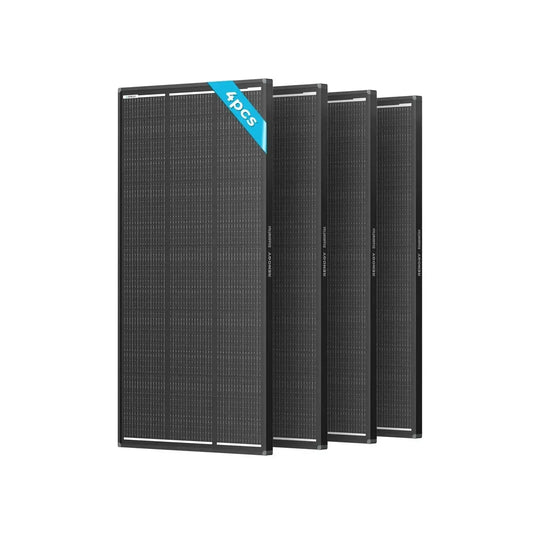 Renogy 4Pack 120W 12V Anti-Shading Solar Panel ShadowFlux, 16BB N-Type, 25% High-Efficiency & Anti-Shading, IP67 Waterproof, Lightweight for RV/Pickup/SUV Charging