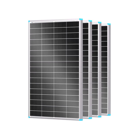 Renogy 4Pack 16BB N-Type 175 Watt Solar Panel 12V, 25% High-Efficiency, Solar Panel for Power Station, RV, Cabin, Off-Grid Applications