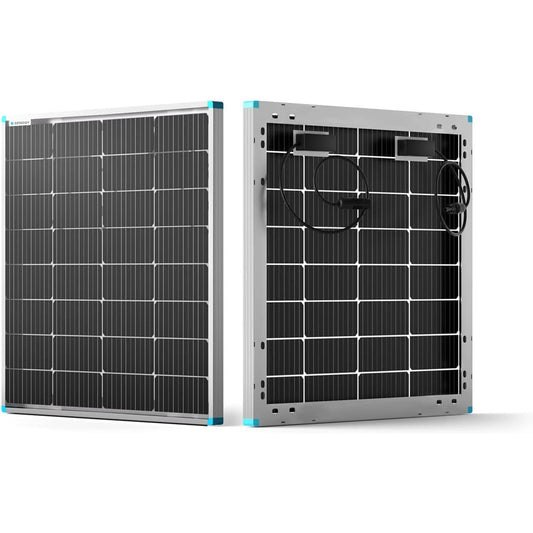 Renogy Bifacial 115 Watt 12 Volt Solar Panel Monocrystalline Rigid High-Efficiency PV Module Power Charger for RV Marine Rooftop Farm Battery and Other Off-Grid Applications