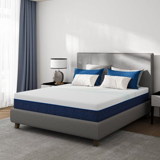Subfun 14 inch Supreme Queen Memory Foam Mattress, Cooling & Support, CertiPUR-US Certified