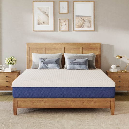 Subfun 6" Full Gel Memory Foam Mattress,Mattress in a Box, Cooling & Medium Firm Support, CertiPUR-US Certified Foam