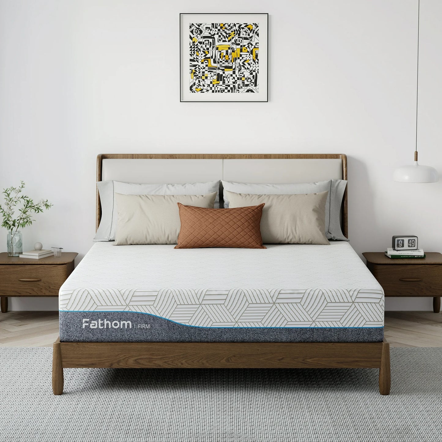 Subfun 14" Queen Mattress Removable Cover Memory Foam Mattress, Medium, CertiPUR-US® Certified