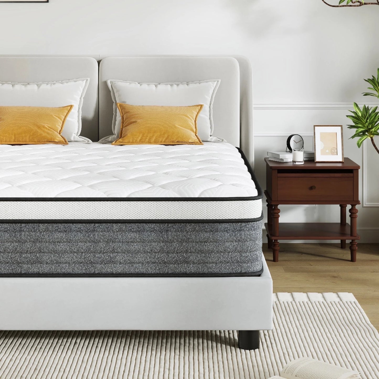 Arctus 12" Twin Hybrid Mattress in a Box,Medium Firm,Individual Pocket Springs, Pressure Relief