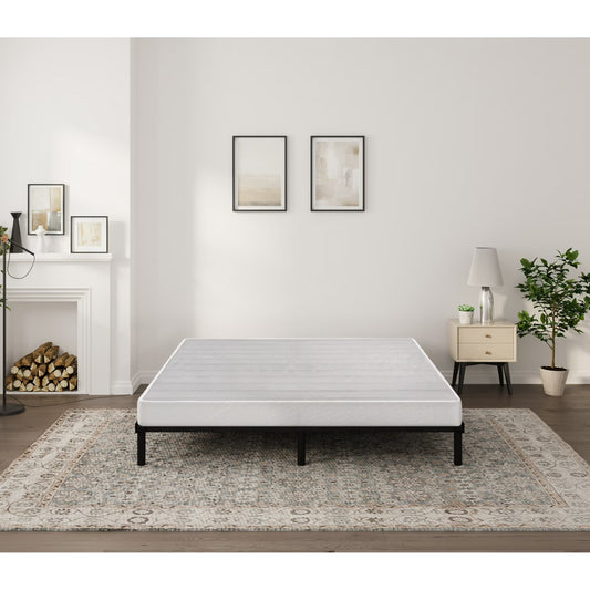 Arctus 5 inch Full Size Metal Box Spring, Mattress Foundation with Fabric Cover, Easy Assembly
