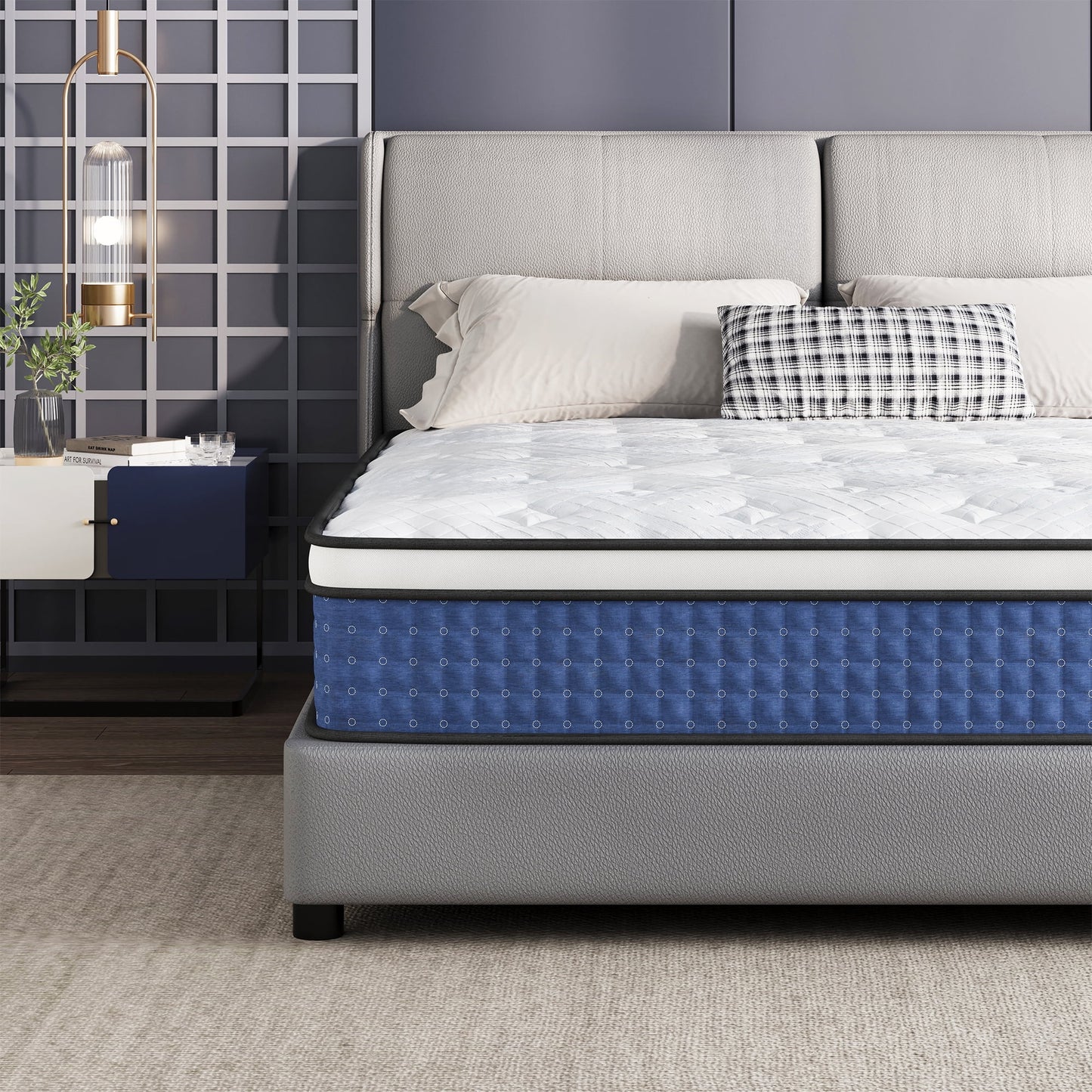 Arctus Hybrid Mattress, 12 Inch Twin Mattress for Pressure Relief, Individual Pocket Spring Mattress with Motion Isolation