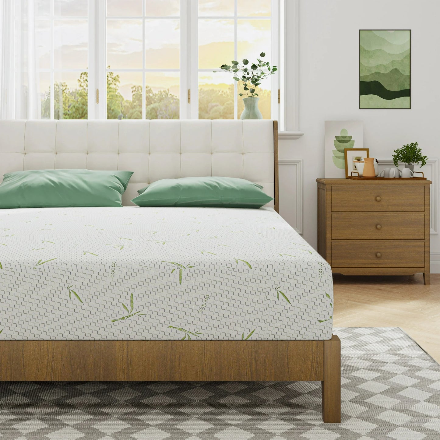 Arctus Memory Foam Mattress, 6 inch California King Size Gel Mattress for Cool Sleep & Pressure Relief, Medium