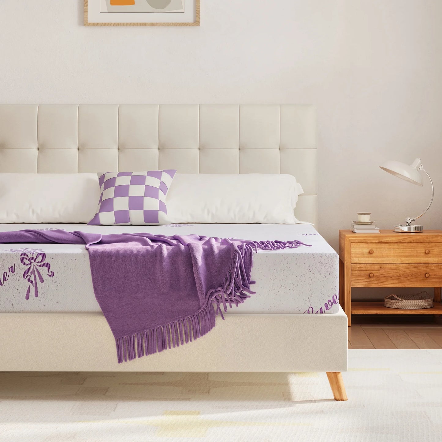 SynthoSpace Memory Foam Mattress, 6 inch Queen Mattress for Cool Sleep & Pressure Relief, Medium