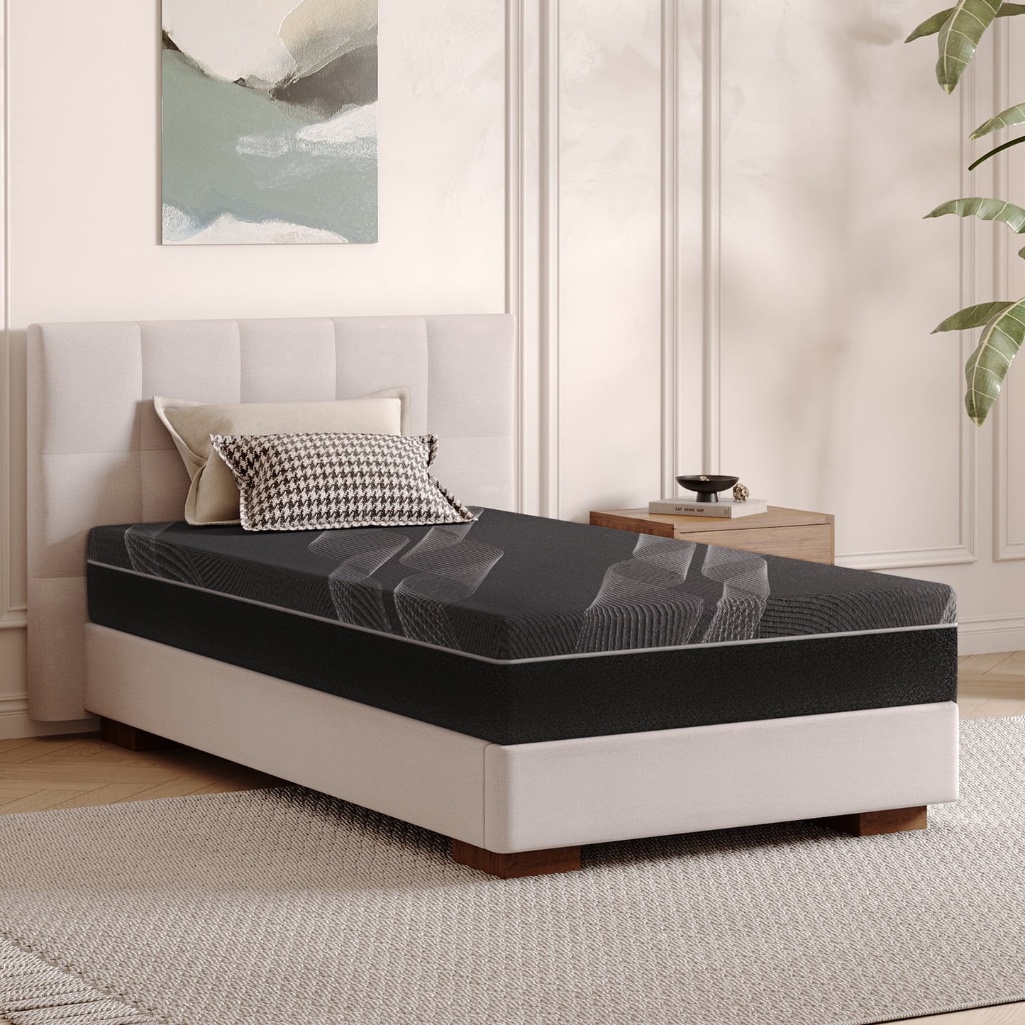 TechForma Full Mattress 10 inch Gel Memory Foam Mattress, Pressure Relief, Medium