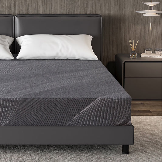 TechForma Twin Mattress 10 inch Gel Memory Foam Mattress for Pressure Relief, Medium