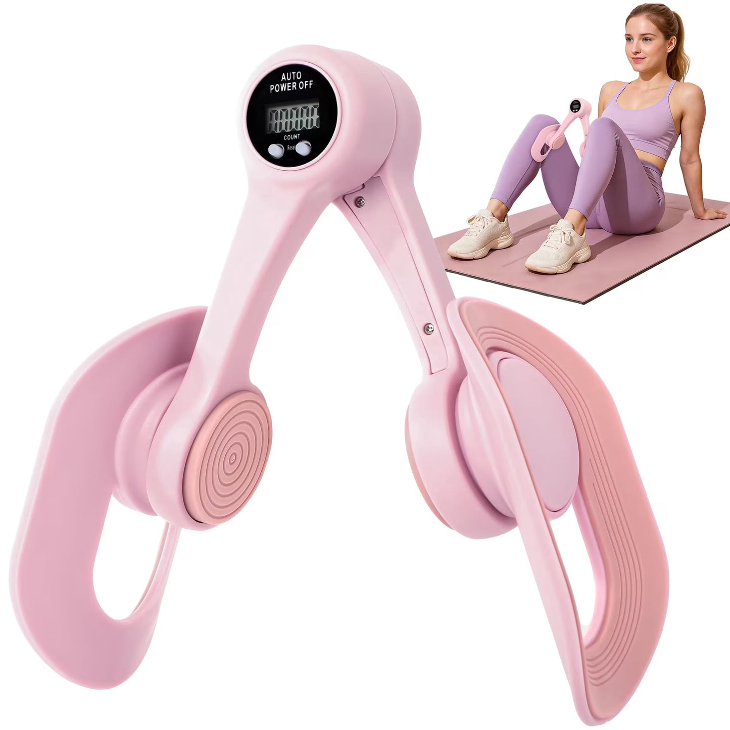 Thigh Trainer, Pelvic Floor Muscle Trainer, Inner Thigh Exercise Workout Equipment for Home, Pelvic Floor Strengthening Device Women
