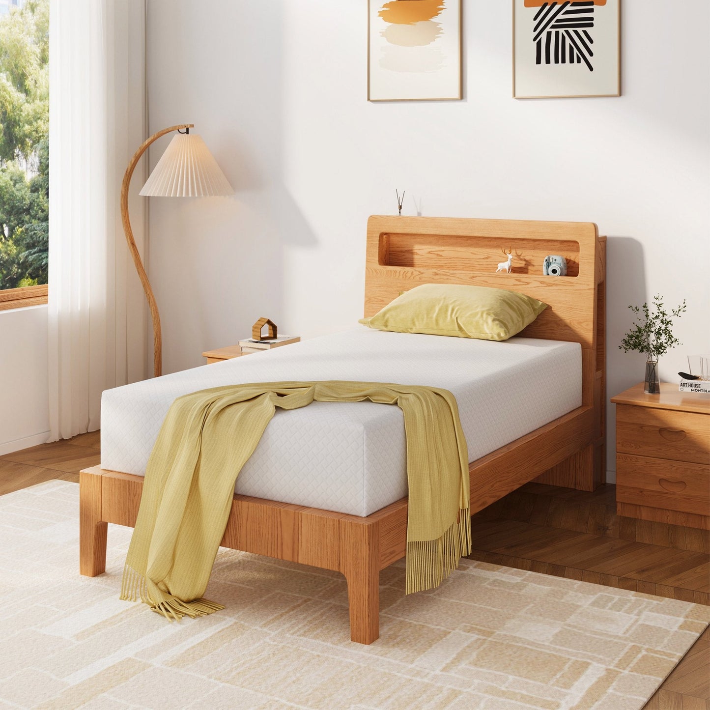 Arctus Twin Memory Foam Mattress, 8 inch Gel Memory Foam Mattress in a Box, Medium