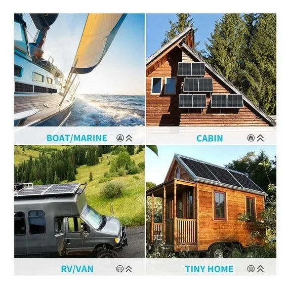 Renogy 50 Watt 12 Volt High Efficiency Monocrystalline Solar Panel Module PV Charger for RV Battery Boat Caravan and Other Off-Grid Applications