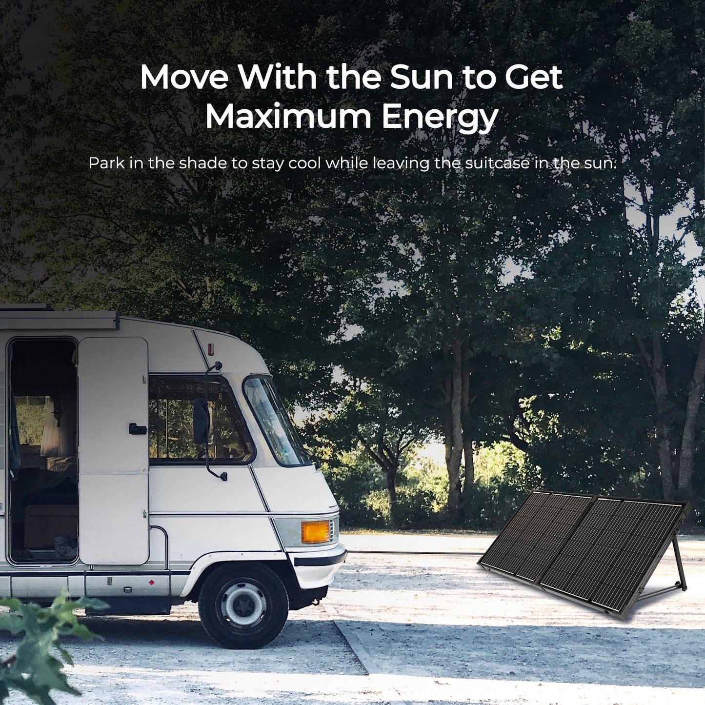 100 Watt 12 Volt Solar Panel Kit, Foldable Solar Charger with Ajustable Kickstand, Waterproof 20A Charger Controller, Perfect for RV, Off Grid System