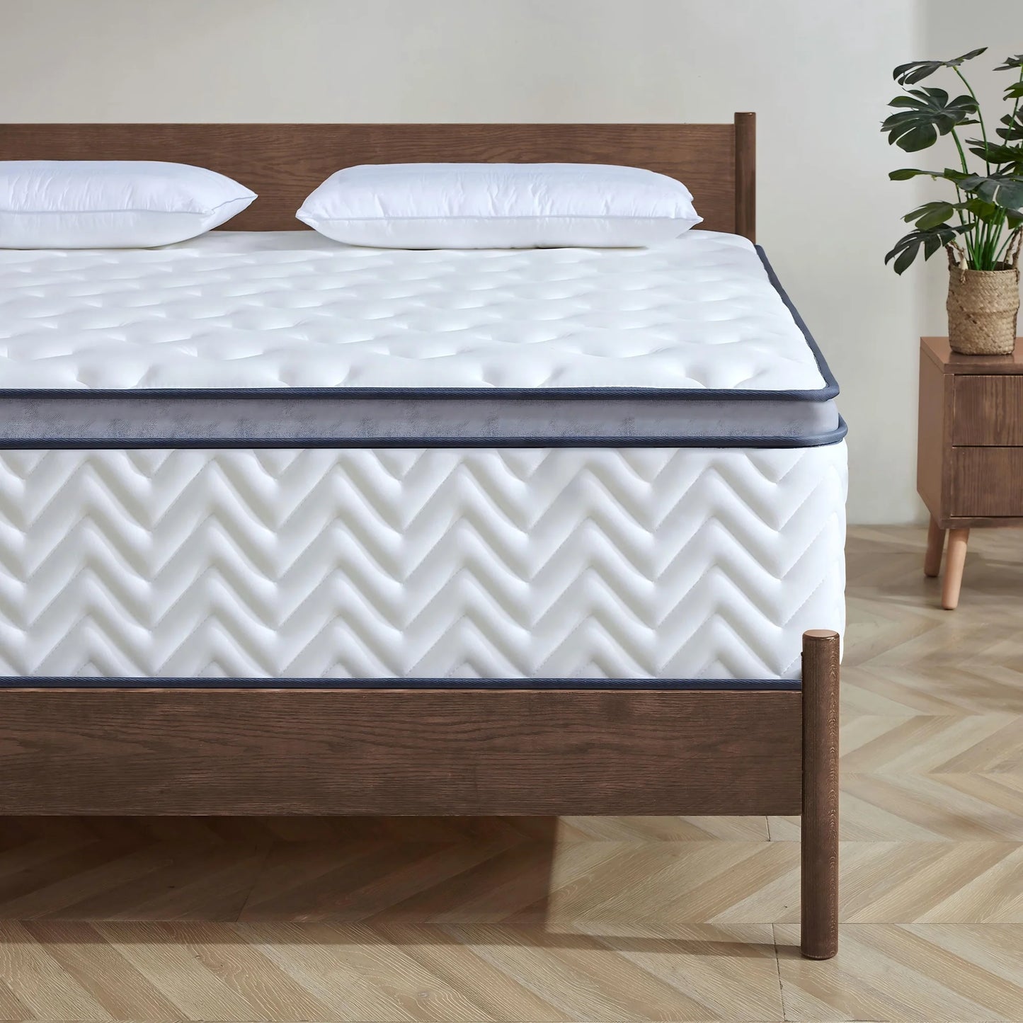 RODREAMY 12 inch Full Mattress Hybrid Mattresses in a Box with Supportive Medium Firm Pocket Coils and Memory Foam, Pressure Relief, Motion Isolation, CertiPUR-US