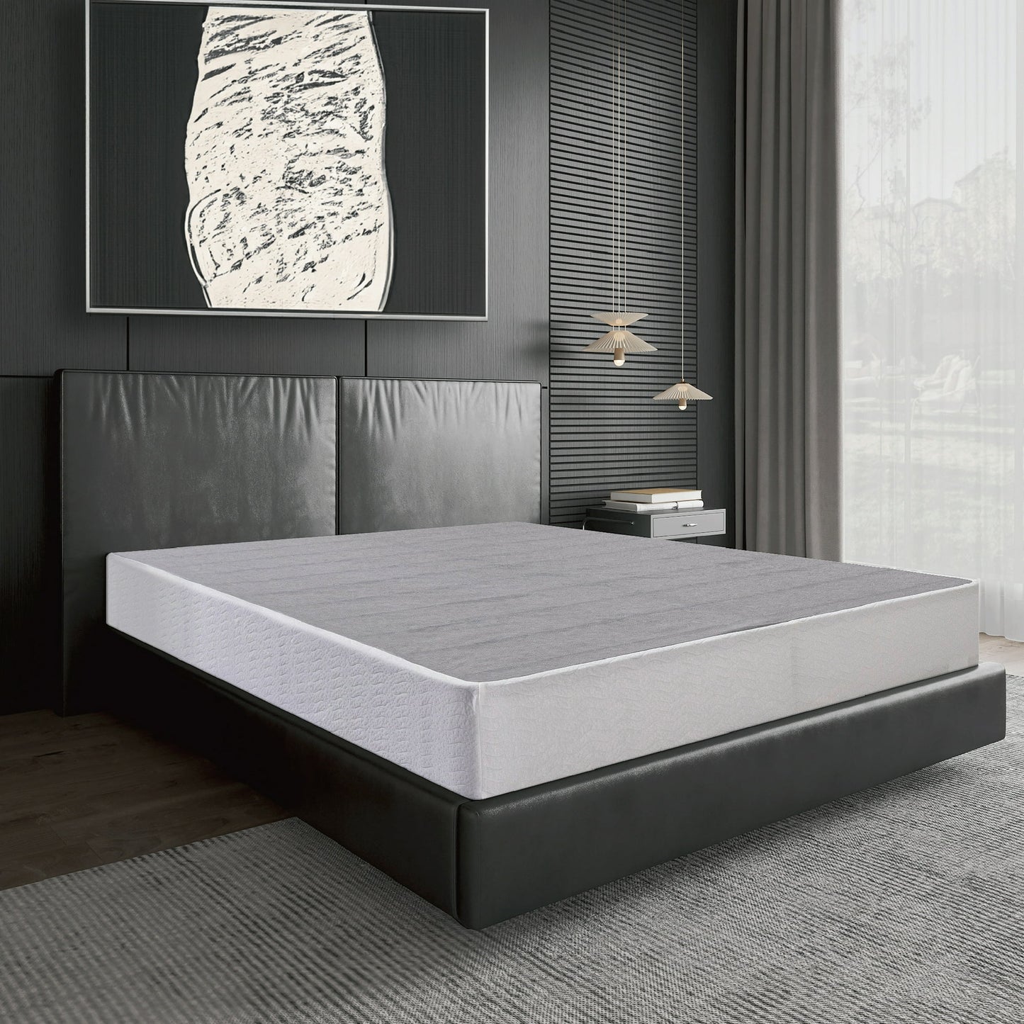 EGOHOME 9 inch Twin Size Metal Box Spring, Easy Assembly Mattress Foundation