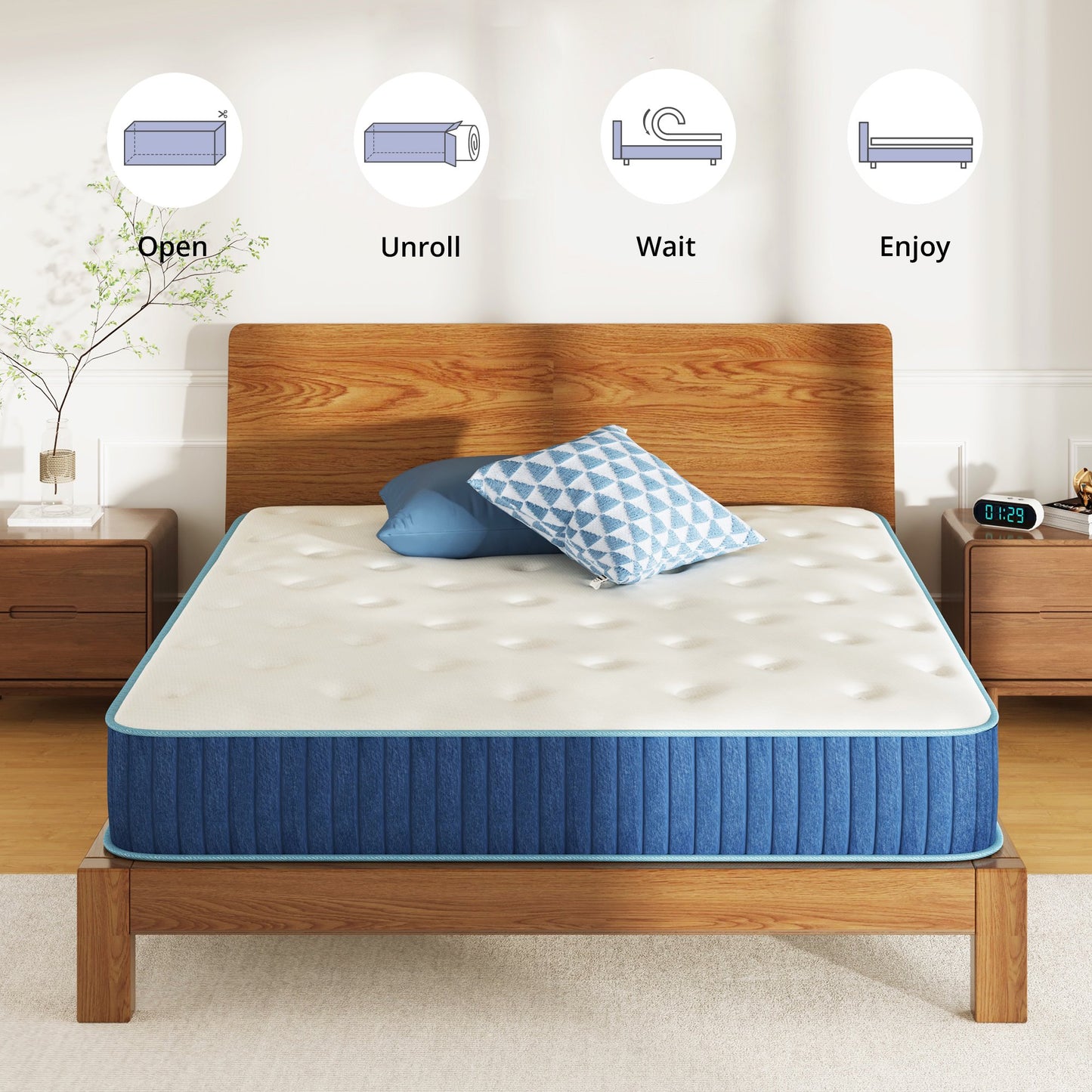 MLILY Liquid Gel Hybrid 10-inch Mattress-Twin Size