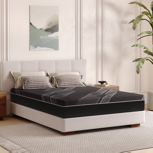 TechForma Queen Mattress, 10 inch Gel Memory Foam Mattress for Pressure Relief, Medium