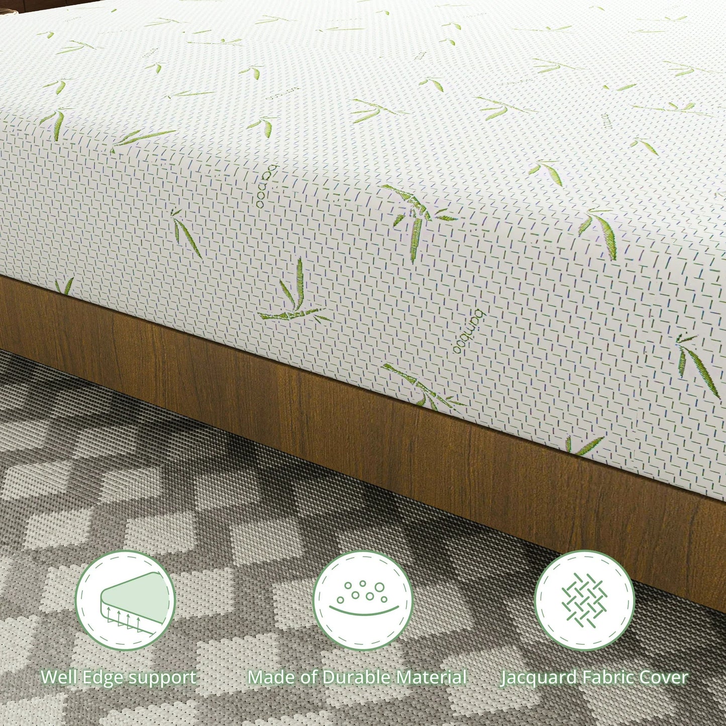 Arctus King Memory Foam Mattress, 10 inch Gel Mattress for Cool Sleep & Pressure Relief, Medium