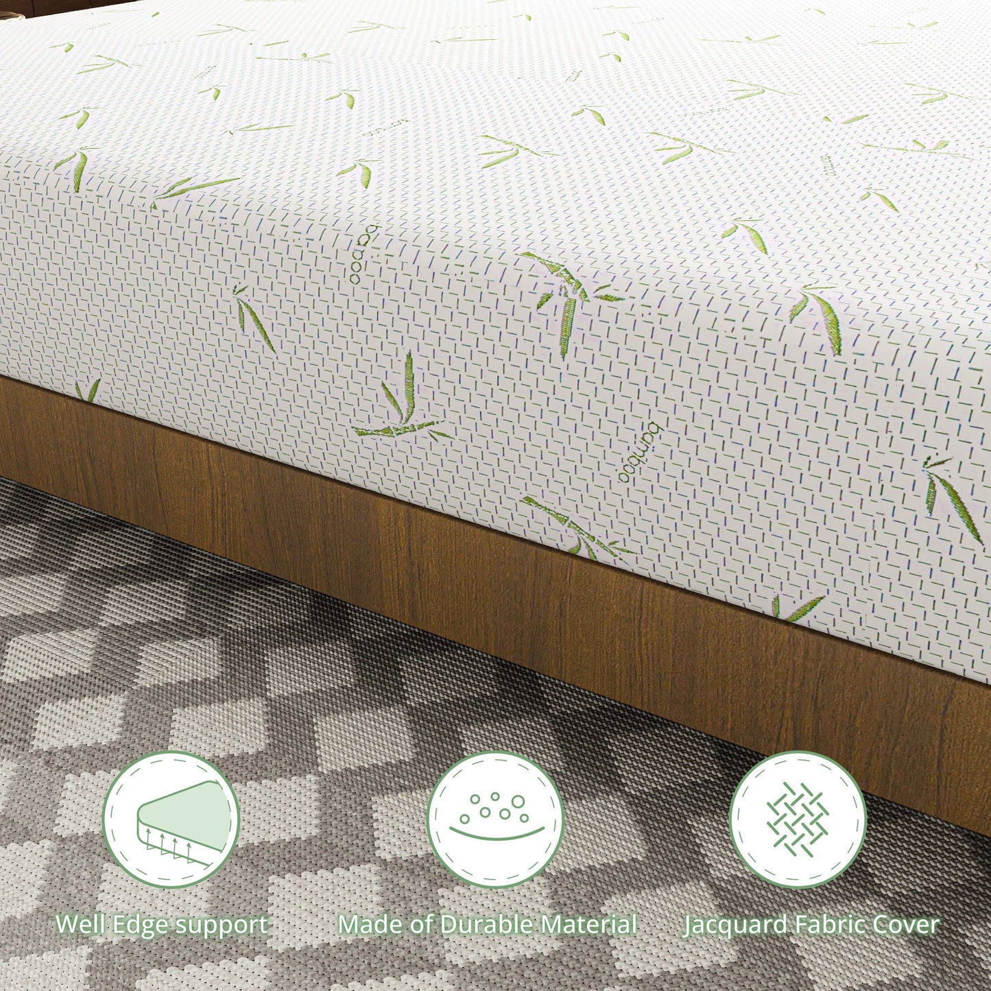 Arctus Queen Memory Foam Mattress, 10 inch Gel Mattress for Cool Sleep & Pressure Relief, Medium