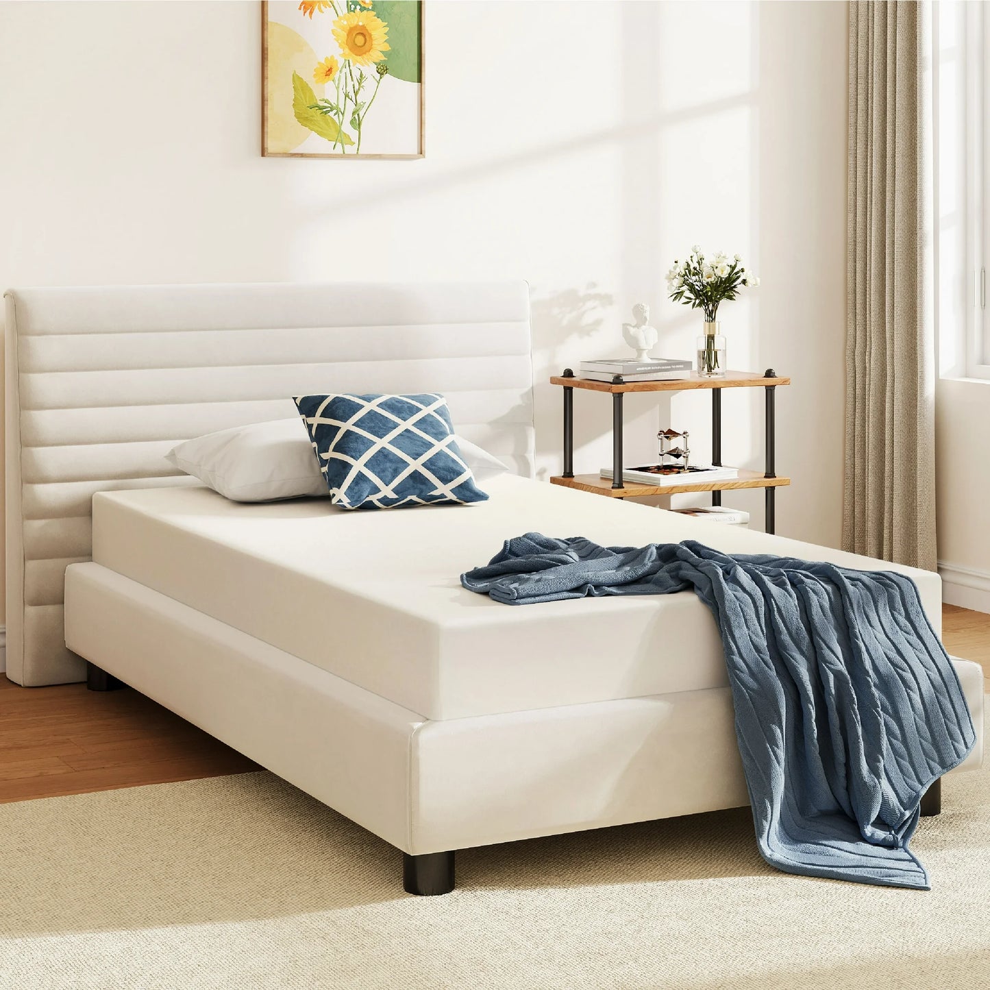 Arctus Twin Mattress, 6 inch Memory Foam Mattress in a box, Medium Firm