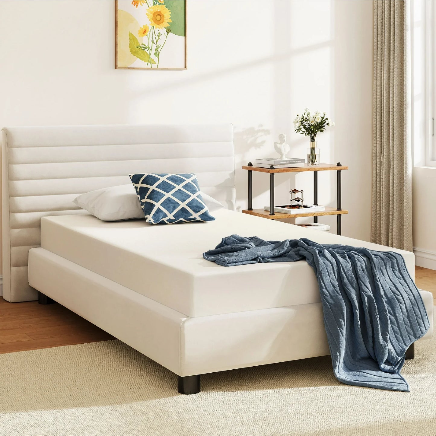 Arctus Twin Mattress, 6 inch Memory Foam Mattress in a box, Medium Firm