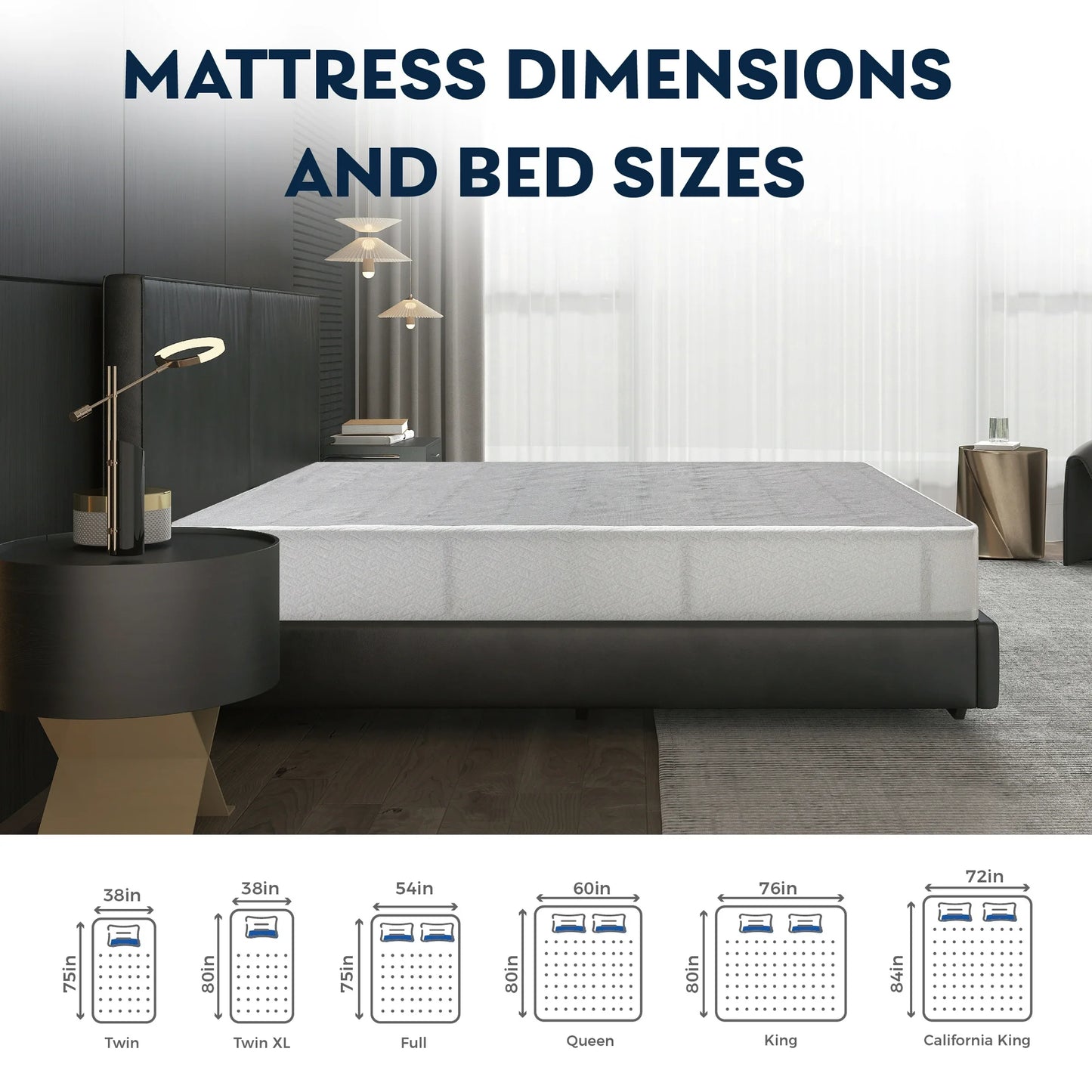 EGOHOME 9 inch Twin Size Metal Box Spring, Easy Assembly Mattress Foundation