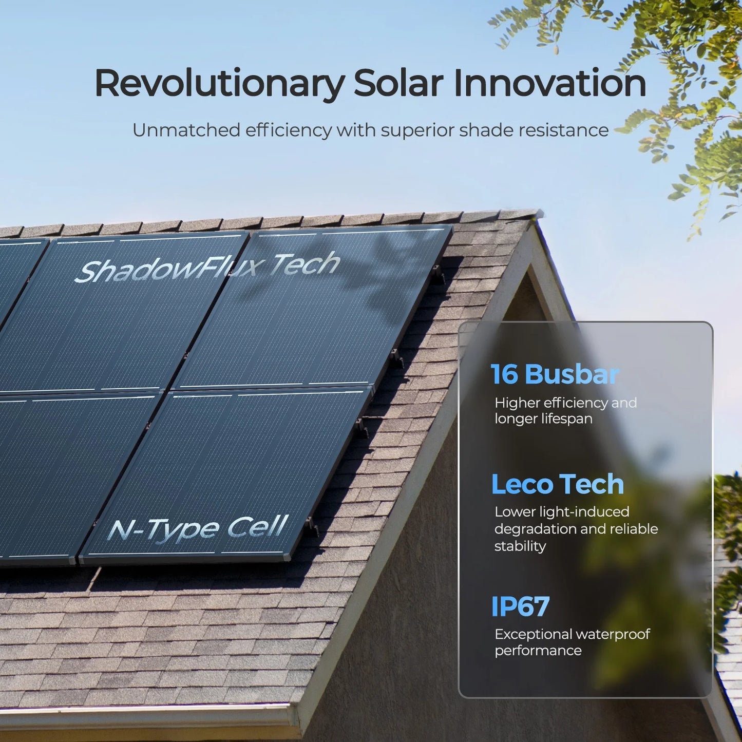 Renogy ShadowFlux N-Type 120W Rigid Solar Panel, 25% High-Efficiency & Anti-Shading, IP67 Waterproof Lightweight for RV/Pickup/SUV Charging