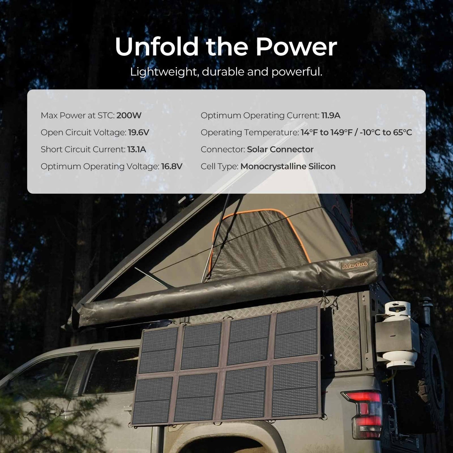 Renogy 200W Solar Panel Blanket 16BB N-type, 25% High Efficieny for Power Station Off Grid, Lightweight Ultra-Thin Only 4 kgs/8.82 lbs