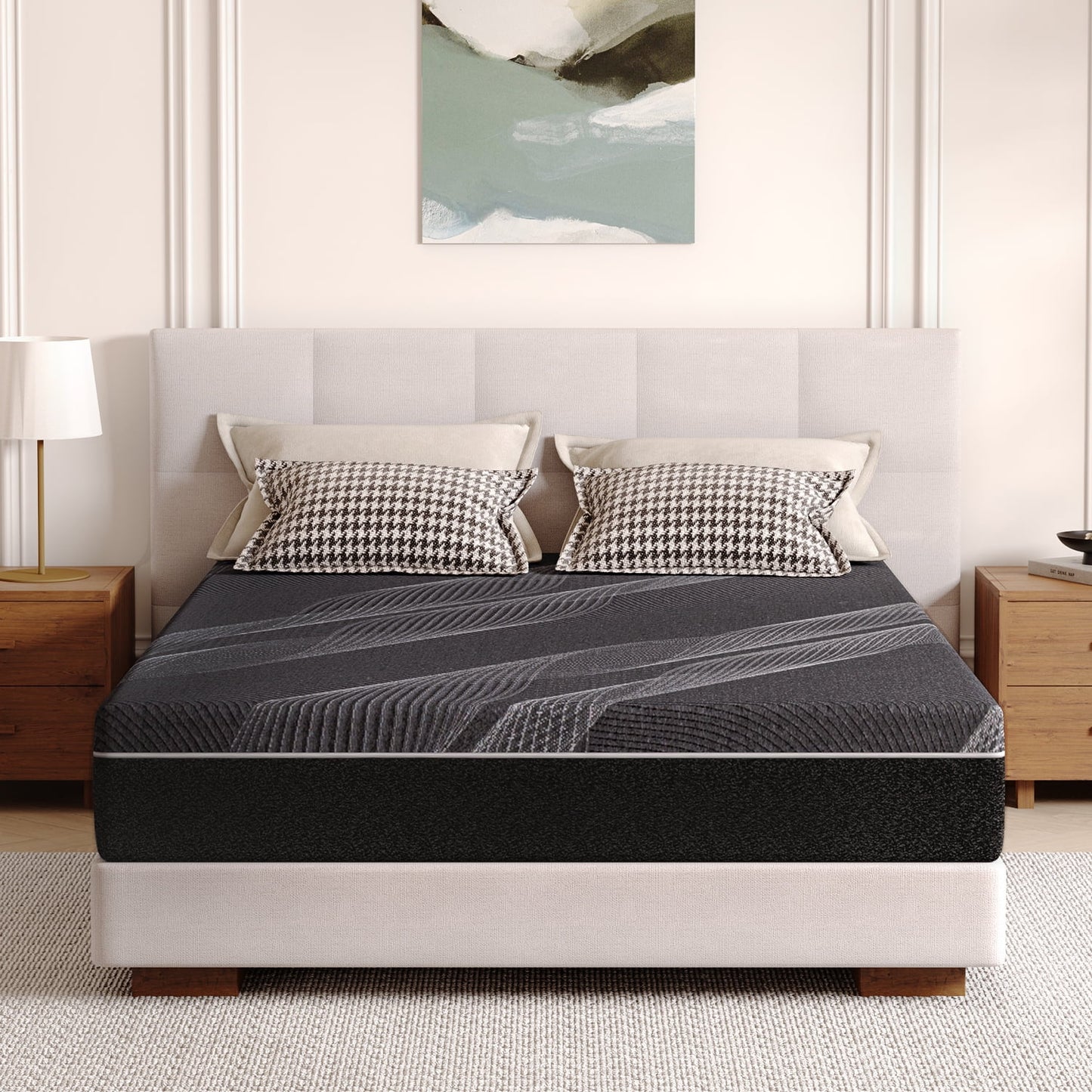TechForma Full Mattress 10 inch Gel Memory Foam Mattress, Pressure Relief, Medium