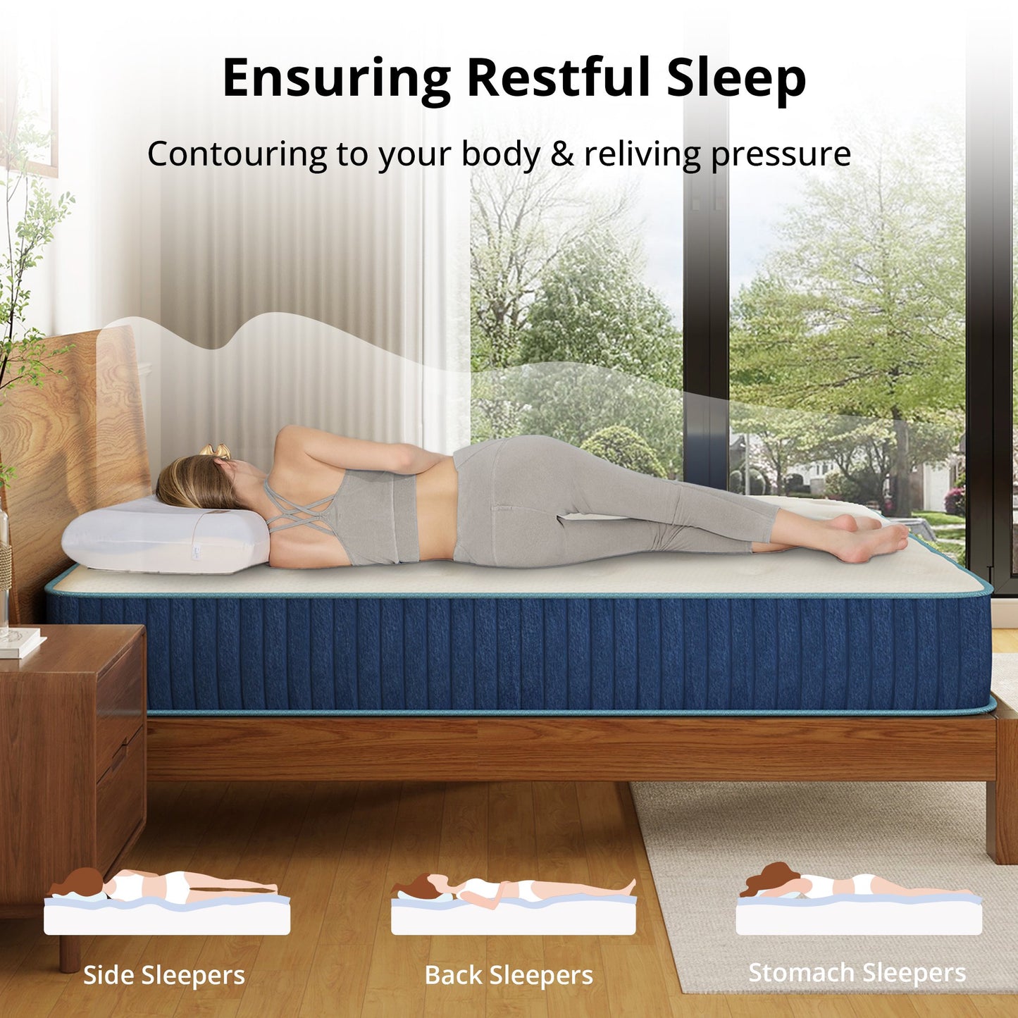 MLILY Liquid Gel Hybrid 10-inch Mattress-Twin Size