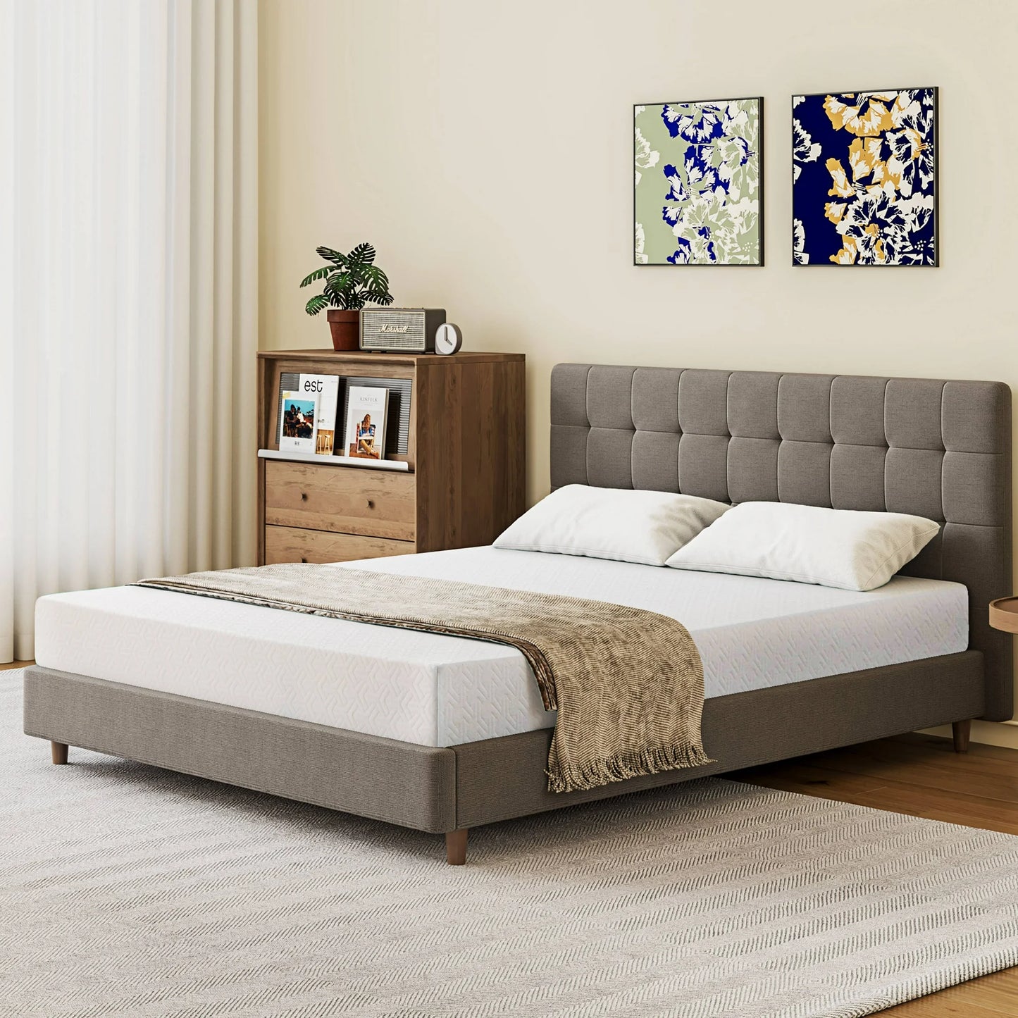Arctus King Mattress, 8 inch Gel Memory Foam Mattress in a Box, Medium