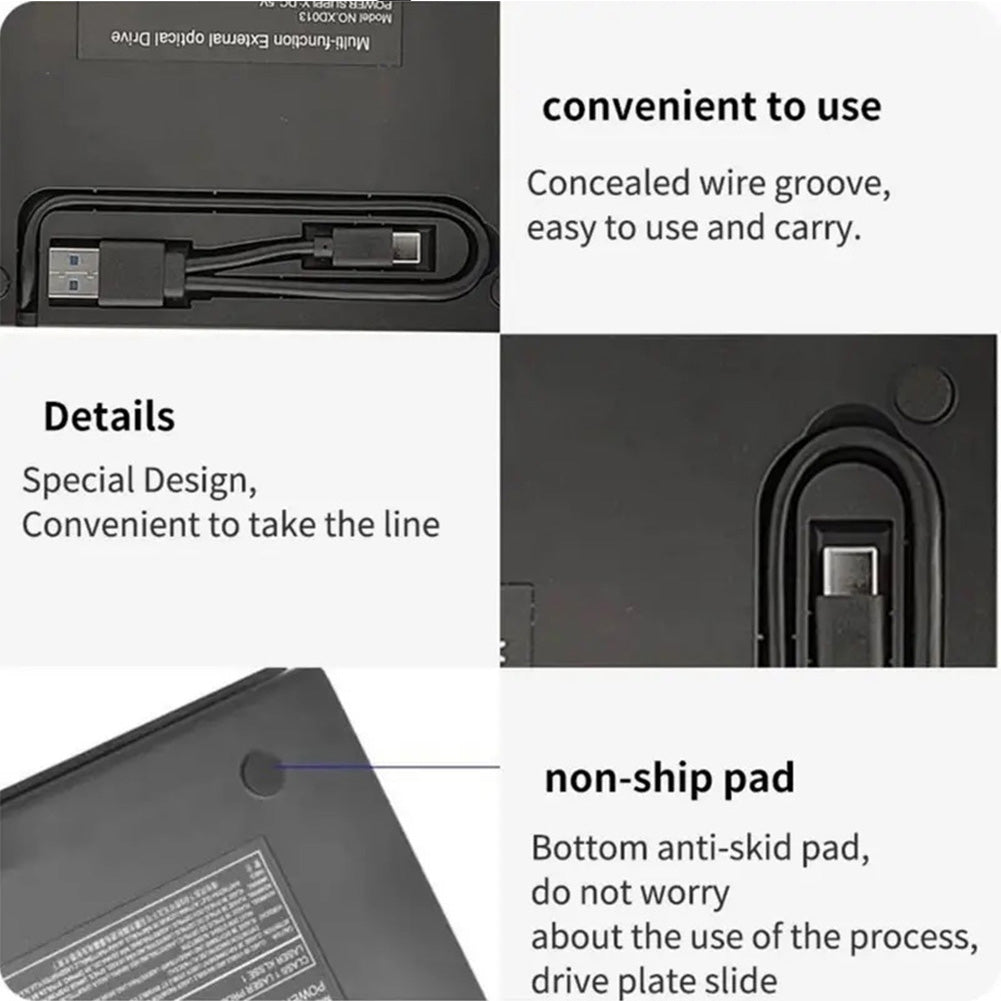 External CD DVD Drive for Laptop,DVD Player for Laptop,USB 3.0 Portable CD/DVD OM+/-RW Burner,External DVD Disk Drive for Laptop Compatible with Laptop Desktop PC Windows 11/10/8/7 Linux Mac OS