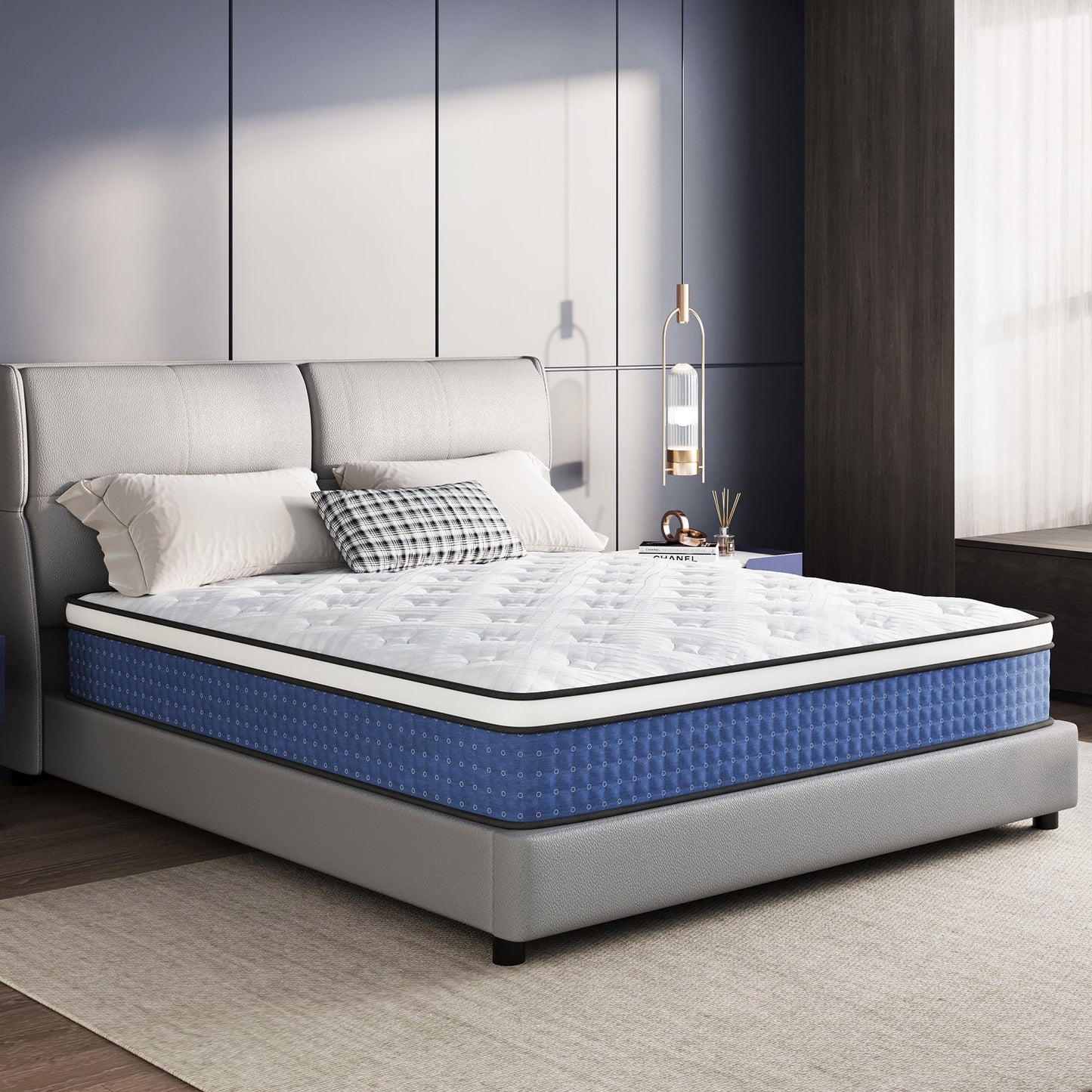 Arctus Hybrid Mattress, 12 Inch Twin Mattress for Pressure Relief, Individual Pocket Spring Mattress with Motion Isolation